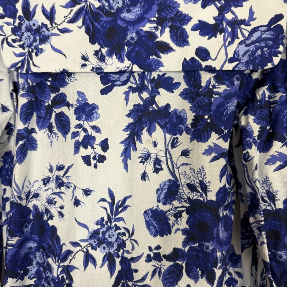 Tuckernuck Bella Dress Sapphire Bloom Womens XL Blue White Floral Neck Tie - Picture 14 of 16